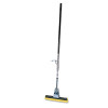 Rubbermaid Commercial Steel Roller Sponge Mop  Bronze Handle w 12  Wide Yellow Sponge (RCP 6435 BRO)