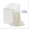 Boardwalk Cut-End Wet Mop Head  Cotton  White   20  12 Carton (UNS 2020C)