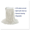 Boardwalk Cut-End Wet Mop Head  Cotton  White   20  12 Carton (UNS 2020C)