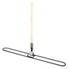 Boardwalk Clip-On Dust Mop Handle  Lacquered Wood  Swivel Head  1  Dia  x 60in Long (UNS 1490)