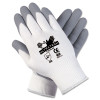 MCR Safety Ultra Tech Foam Seamless Nylon Knit Gloves  X-Large  White Gray  Dozen (MCR 9674XL)