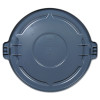 Rubbermaid Commercial Vented Round BRUTE Lid  24 5 dia x 1 5h  Gray (RCP 2645-60 GRA)