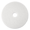 3M Super Polish Floor Pad 4100  17  Diameter  White  5 Carton (MCO 08481)