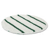 Rubbermaid Commercial Low Profile Scrub-Strip Carpet Bonnet  19  Diameter  White Green  5 Carton (RCP P269)