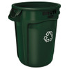Rubbermaid Commercial Round Brute Container  Plastic  32 gal  Dark Green (RCP 2632 DGR)