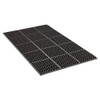 Crown Safewalk Heavy-Duty Anti-Fatigue Drainage Mat  General Purpose  36 x 60  Black (CRO WSTF35 BLA)