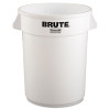 Rubbermaid Commercial Round Brute Container  Plastic  32 gal  White (RCP 2632 WHI)