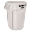 Rubbermaid Commercial Round Brute Container  Plastic  32 gal  White (RCP 2632 WHI)