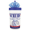 SCRUBS Hand Cleaner Towels  10 x 12  Blue White  30 Canister (DYM 42230)