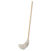 Boardwalk Deck Mop  54  Wooden Handle  24oz Cotton Fiber Head  6 Pack (UNS 124C)