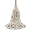 Boardwalk Deck Mop  54  Wooden Handle  32 oz Cotton Fiber Head  6 Pack (UNS 132C)