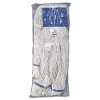 Boardwalk Super Loop Wet Mop Head  Cotton Synthetic Fiber  5  Headband  X-Large Size  White  12 Carton (UNS 504WH)