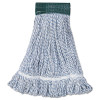 Boardwalk Mop Head  Floor Finish  Wide  Rayon Polyester  Medium  White Blue  12 Carton (UNS 552)