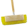 Boardwalk Dual-Surface Scrub Brush  Plastic Fill  10  Long  Yellow (BWK 3410)
