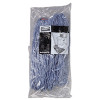 Rubbermaid Commercial Cotton Synthetic Cut-End Blend Mop Head  16 oz  1  Band  Blue  12 Carton (RCP F516-12 BLU)