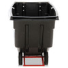 Rubbermaid Commercial Rotomolded Tilt Truck  Rectangular  Plastic  850 lb Capacity  Black (RCP 1314 BLA)