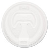 Dart Optima Reclosable Lid  Fits 12-24 oz Foam Cups  White  1000 Carton (DCC 16RCL)