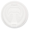 Dart Optima Reclosable Lid  Fits 12-24 oz Foam Cups  White  1000 Carton (DCC 16RCL)