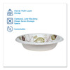 Dixie Ultra Pathways Heavyweight Paper Bowls  20oz  Green Burgundy  500 Carton (DIX SX20PATH)