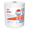 WypAll X80 Cloths with HYDROKNIT  Jumbo Roll  12 1 2w x 13 4 White  475 Roll (KCC 41025)