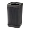 Safco At-Your Disposal Top-Open Waste Receptacle  Square  Polyethylene  38 gal  Black (SFC 9790BL)