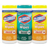 Clorox Disinfecting Wipes  7 x 8  Fresh Scent Citrus Blend  35 Canister  3 Pack (CLO30112)