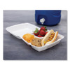 Dart Foam Container  Hinged Lid  3-Comp  8 3 8 x 7 7 8 x 3 1 4  200 Carton (DCC 85HT3R)