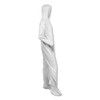KleenGuard A40 Elastic-Cuff  Ankle  Hood and Boot Coveralls  Large  White  25 Carton (KCC 44333)