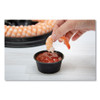 Dart Conex Complements Portion Cups  3 25oz  Black  125 Sleeve  20 Sleeves Carton (DCC 325PCBLK)