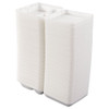 Dart Carryout Food Container  Foam  3-Comp  White  8 x 7 1 2 x 2 3 10  200 Carton (DCC 80HT3R)