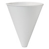 Dart Bare Eco-Forward Treated Paper Funnel Cups  10oz  White  250 Bag  4 Bags Carton (SCC 10BFC)