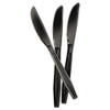 Boardwalk Heavyweight Polystyrene Cutlery  Knife  Black  1000 Carton (BWK KNIFEHW-BLA)