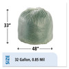 Stout by Envision EcoSafe-6400 Bags  32 gal  0 85 mil  33  x 48   Green  50 Box (STO E3348E85)