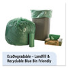 Stout by Envision Controlled Life-Cycle Plastic Trash Bags  33 gal  1 1 mil  33  x 40   Green  40 Box (STOG3340E11)