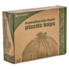 Stout by Envision Controlled Life-Cycle Plastic Trash Bags  33 gal  1 1 mil  33  x 40   Green  40 Box (STOG3340E11)