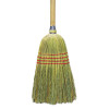 Boardwalk Upright Corn Fiber Broom  56   Lacquered Wood Handle  Natural  6 Carton (BWK BR10012)