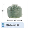 Stout by Envision EcoSafe-6400 Bags  13 gal  0 85 mil  24  x 30   Green  45 Box (STO E2430E85)