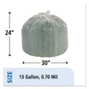 Stout by Envision Controlled Life-Cycle Plastic Trash Bags  13 gal  0 7 mil  24  x 30   White  120 Box (STOG2430W70)