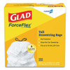 Glad Tall Kitchen Drawstring Trash Bags  13 gal  0 72 mil  24  x 27 38   Gray  100 Box (CLO 78526CT)