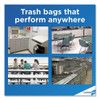Glad Tall Kitchen Drawstring Trash Bags  13 gal  0 72 mil  24  x 27 38   Gray  100 Box (CLO 78526CT)