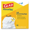 Glad Tall Kitchen Drawstring Trash Bags  13 gal  0 72 mil  24  x 27 38   Gray  100 Box (CLO 78526CT)