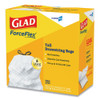 Glad Tall Kitchen Drawstring Trash Bags  13 gal  0 72 mil  24  x 27 38   Gray  100 Box (CLO 78526CT)