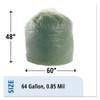 Stout by Envision EcoSafe-6400 Bags  64 gal  0 85 mil  48  x 60   Green  30 Box (STO E4860E85)