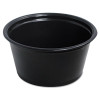 Dart Conex Complements Plastic Portion Cup  2 oz   Black  125 Bag  20 Bags Carton (DCC 200PCBLK)