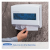 Kimberly-Clark Professional* Scottfold Compact Towel Dispenser  13 3 10 x 13 1 2 x 10  Pearl White (KCC 09217)