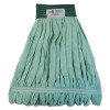 Boardwalk Microfiber Looped-End Wet Mop Heads  Medium  Green  12 Carton (BWK MWTM-GCT)