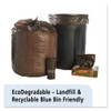 Stout by Envision Controlled Life-Cycle Plastic Trash Bags  39 gal  1 1 mil  33  x 44   Brown  40 Box (STOG3344B11)
