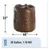 Stout by Envision Controlled Life-Cycle Plastic Trash Bags  39 gal  1 1 mil  33  x 44   Brown  40 Box (STOG3344B11)