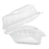 Dart Showtime Clear Hinged Containers  Pie Wedge  6 2 3 oz  Plastic  125 PK  2 PK CT (DCC C54HT1)