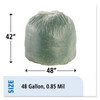 Stout by Envision EcoSafe-6400 Bags  48 gal  0 85 mil  42  x 48   Green  40 Box (STO E4248E85)